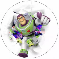 Jedlý papier Toy Story Buzz Raketár na bielom pozadí 19,5 cm