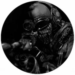 Jedlý papier Call of Duty muž so zbraňou 19,5 cm