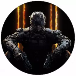 Jedlý papír Call of Duty muž se zbraňami 19,5 cm