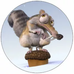 Jedlý papier Ľadovej doby veverička 19,5 cm