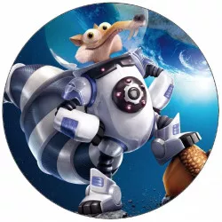 Jedlý papier Doba ľadová veverička vo vesmíre 19,5 cm