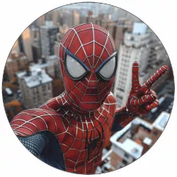 Jedlý papier Spiderman selfie 19,5 cm
