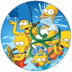 Jedlý papier Simpsonovci 19,5 cm