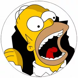 Jedlý papier Homer Simpson 19,5 cm