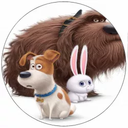 Jedlý papier Tajný život maznáčikov Max a kamaráti 19,5 cm