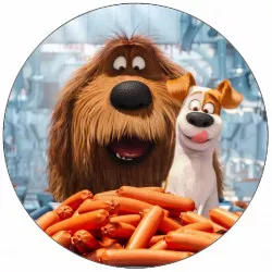 Jedlý papier Tajný život domácich maznáčikov Max a Duke 19,5 cm