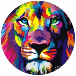 Jedlý papierfarebná animácia lev 19,5 cm