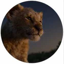 Jedlý papier Lví kráľ Simbа 19,5 cm