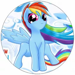 Jedlý papier My little pony Rainbow Dash 19,5 cm