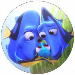 Jedlý papier Dory s rodičmi 19,5 cm
