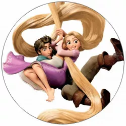 Jedlý papir Na vlásku Locika a Evžen 19,5 cm