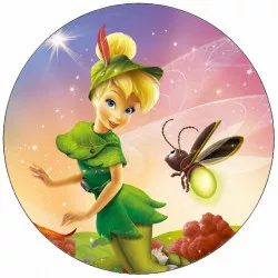 Jedlý papier víla Tinker Bell v klobúčku 19,5 cm
