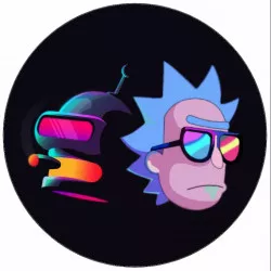 Jedlý papier Futurama Bender a Rick 19,5 cm