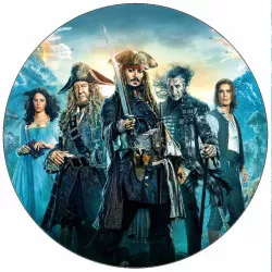 Jedlý papier Jack Sparrow piráti 19,5 cm