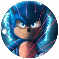 Jedlý papier Sonic a laserové lúče 19,5 cm