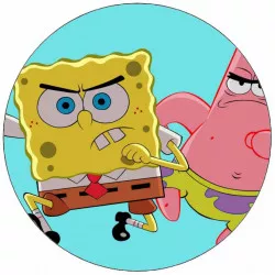 Jedlý papier Spongebob a Patrik 19,5 cm