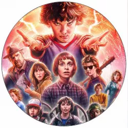 Jedlý papier Stranger Thinks tím 19,5 cm