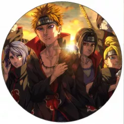 Jedlý papier Naruto a priatelia 19,5 cm