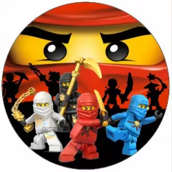 Jedlý papier Lego Ninjago bojovníci 19,5 cm