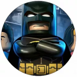 Jedlý papier Lego Batman, Superman a Wonder Woman 19,5 cm