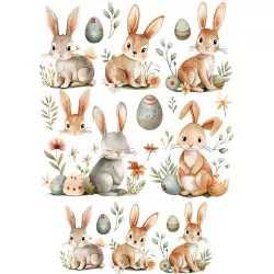 Jedlý papír na vystřihnutí Velikonoční zajíčci