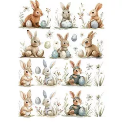 Jedlý papír na vystřihnutí Velikonoční zajíčci