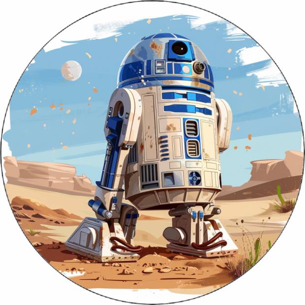 Jedlý papier Star wars R2-D2 19,5 cm