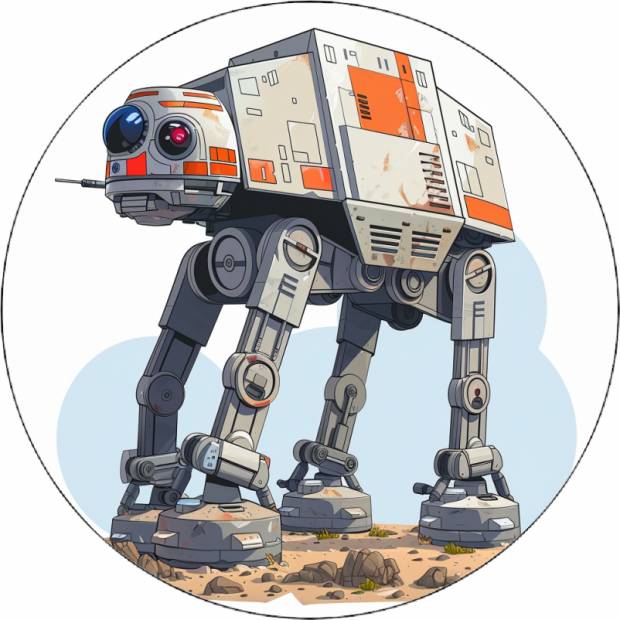 Jedlý papier Star wars AT-AT Walker 19,5 cm