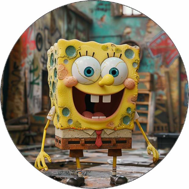 Jedlý papier Sponge Bob 19,5 cm