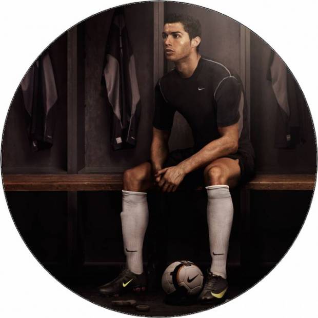 Jedlý papier Cristiano Ronaldo v šatni 19,5 cm