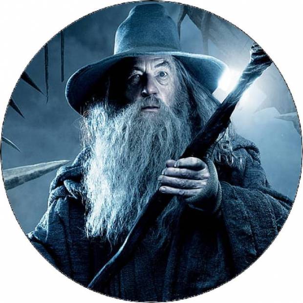 Pán prsteňov Gandalf s palicou 19,5 cm