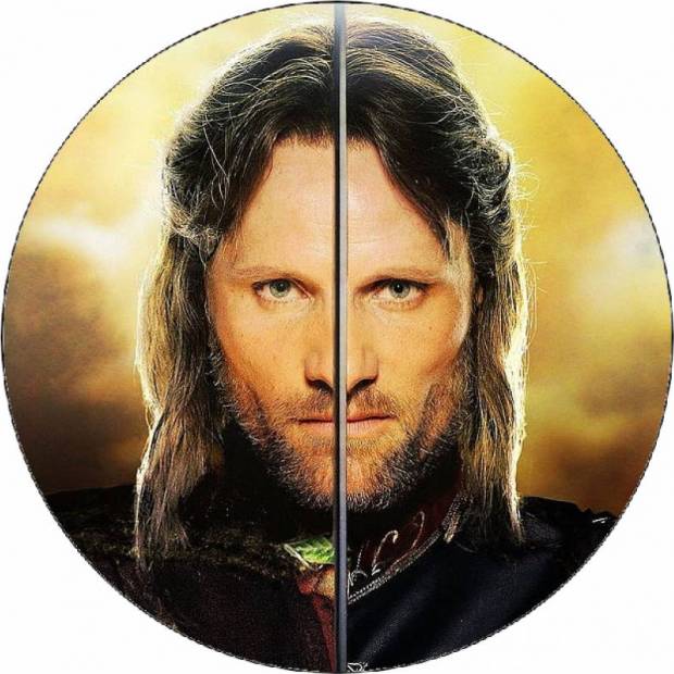 Jedlý papier Pán prsteňov Aragorn a meč 19,5 cm