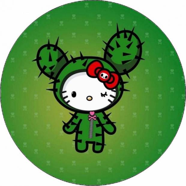 Hello Kitty v kostýme kaktusu 19,5 cm