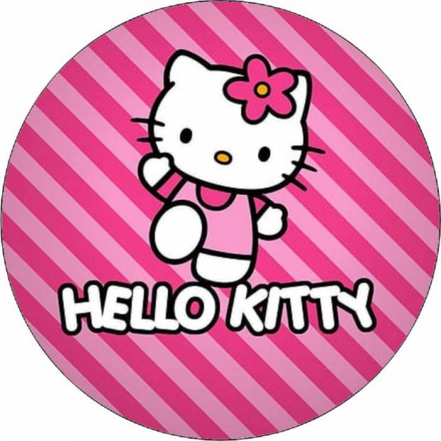 Hello Kitty v ružovom oblečení 19,5 cm
