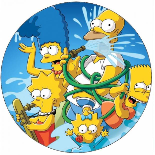 Jedlý papier Simpsonovci 19,5 cm