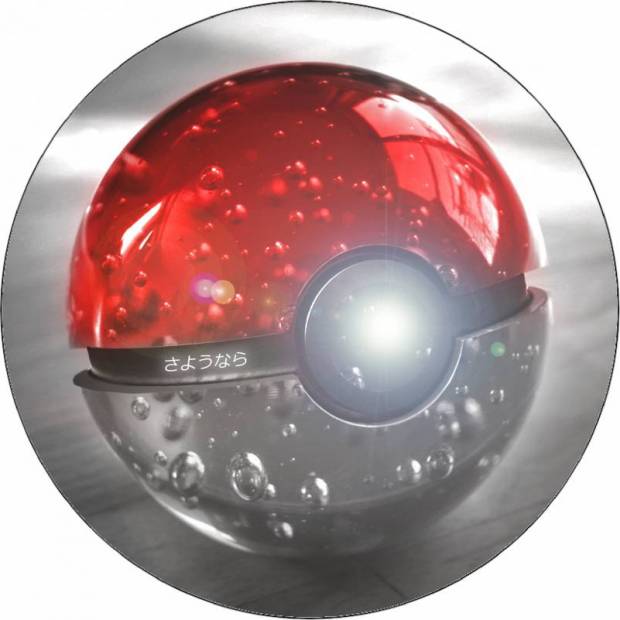 Pokémon pokeball jedlý papier 19,5 cm