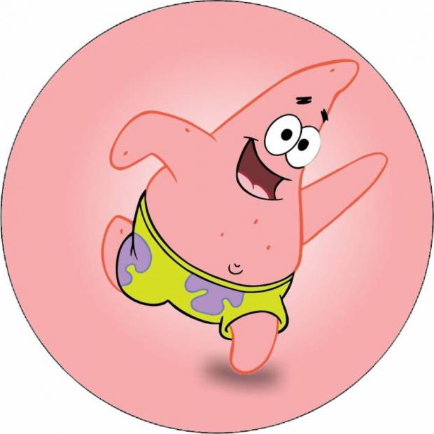 Jedlý papier Spongebob happy Patrick 19,5 cm