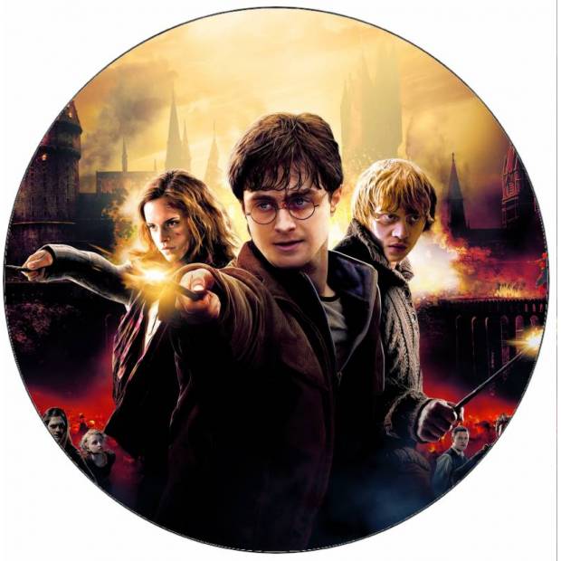 Jedlý papier Harry Potter, Hermiona a Ron 19,5 cm