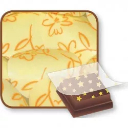 Bombasei transfer fólie kvety 36,5 x 25 cm