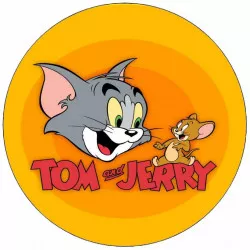Jedlý papier Tom a Jerry logo 19,5 cm