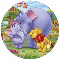 Jedlý papier Medvídek Pú a sloník 19,5 cm