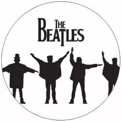 Jedlý papier The Beatles siluety 19,5 cm