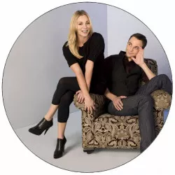 Jedldý papír The Big Bang Theory - Teória veľkého tresku Penny a Sheldon 19,5 cm