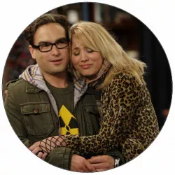 Jedldý papír The Big Bang Theory - Teória veľkého tresku Leo a Penny 19,5 cm