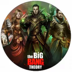 Jedlý papier The Big Bang Theory - Teória veľkého tresku animácia 19,5 cm