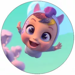 Jedlý papier Cry babies plávajúce bábätko 19,5 cm