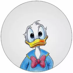 Jedlý papier Kačer Donald bez klobúka 19,5 cm