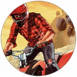 Jedlý papier jazdci na štvorkolkách 19,5 cm