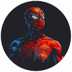 Jedlý papier Spiderman silueta na čiernom pozadí 19,5 cm
