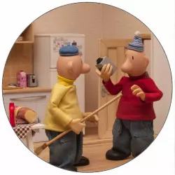 Jedlý papier Pat a Mat upratovanie 19,5 cm